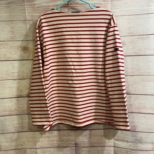 Saint James red striped blouse